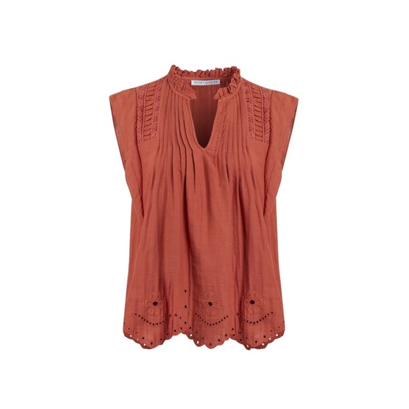 NWT secret mission Tessa top in Rust M - Picture 7 of 10